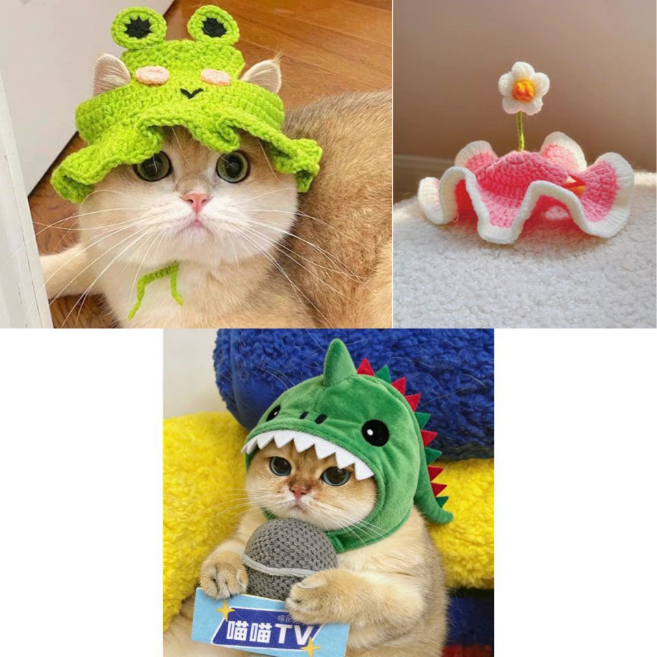 Cute Shark Hat for Cats – Funny Plush Pet Headpiece Costume, Photo Prop & Decorative Accessory