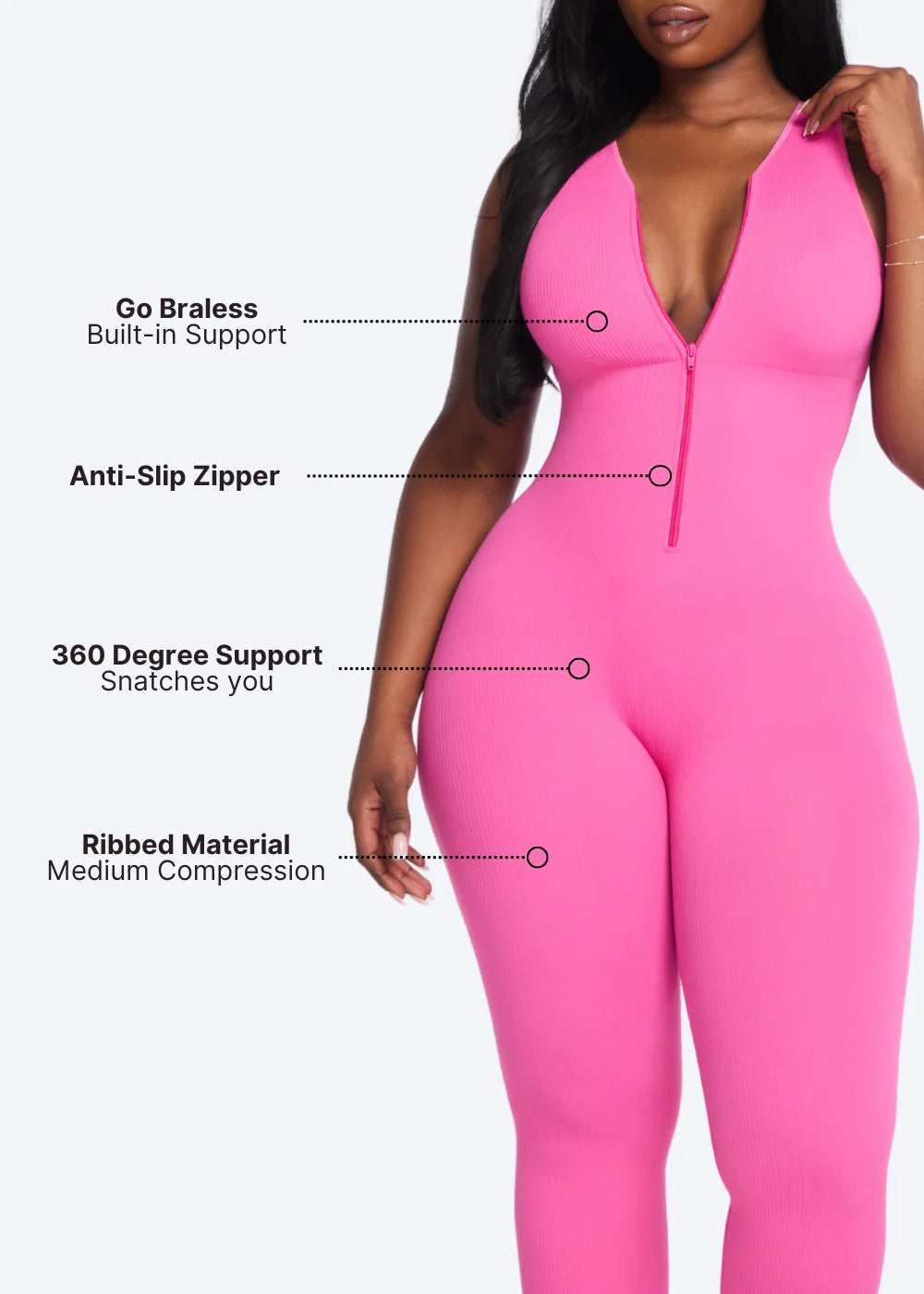 Front Zip Jumpsuit