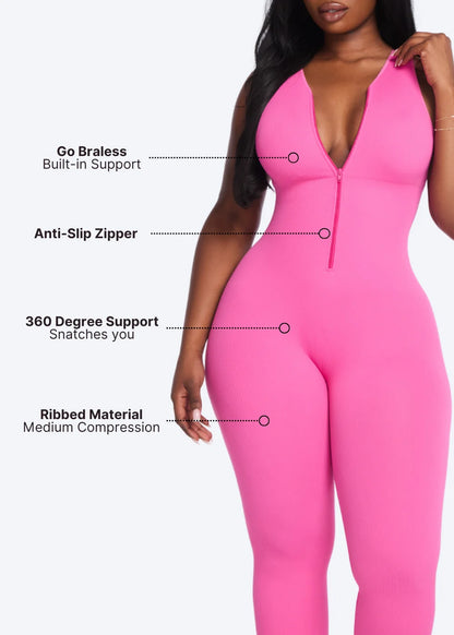 Front Zip Jumpsuit
