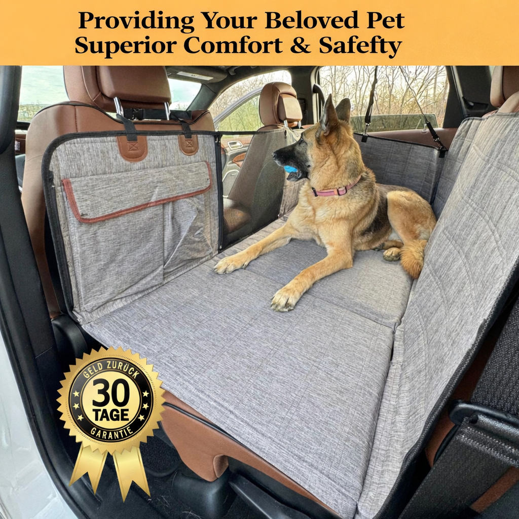 Waterproof Dog Car Seat Cover for Medium & Large Dogs – Nonslip Travel Protector Mat