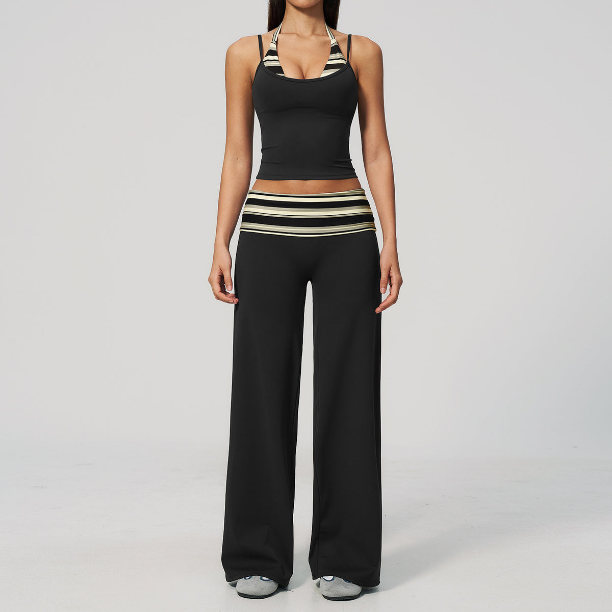 The Enliven Sports Bra Straight Leg Pants 2-Piece Set
