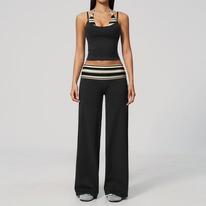 The Enliven Sports Bra Straight Leg Pants 2-Piece Set