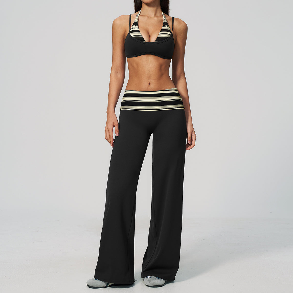 The Enliven Sports Bra Straight Leg Pants 2-Piece Set