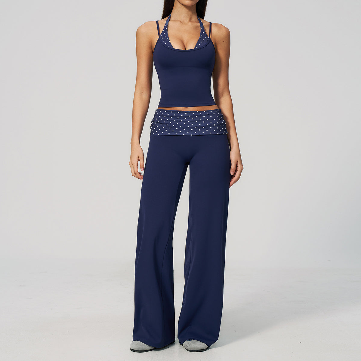 The Enliven Sports Bra Straight Leg Pants 2-Piece Set