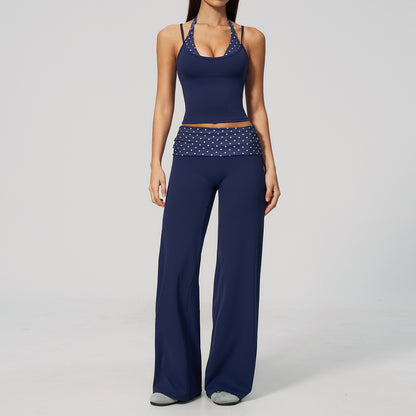 The Enliven Sports Bra Straight Leg Pants 2-Piece Set