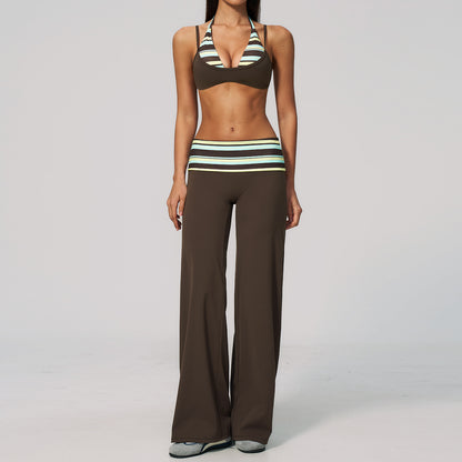 The Enliven Sports Bra Straight Leg Pants 2-Piece Set