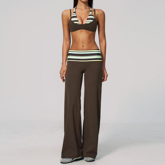 The Enliven Sports Bra Straight Leg Pants 2-Piece Set