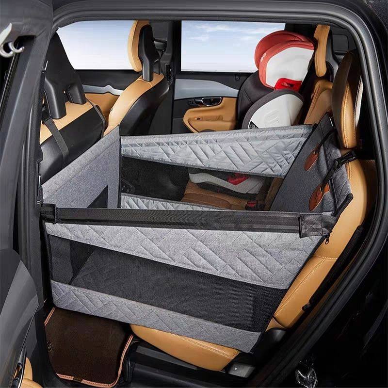 Waterproof Dog Car Seat & Travel Bed – Back Seat Booster for Safe, Clean & Comfortable Road Trips