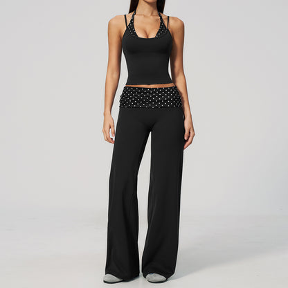The Enliven Sports Bra Straight Leg Pants 2-Piece Set