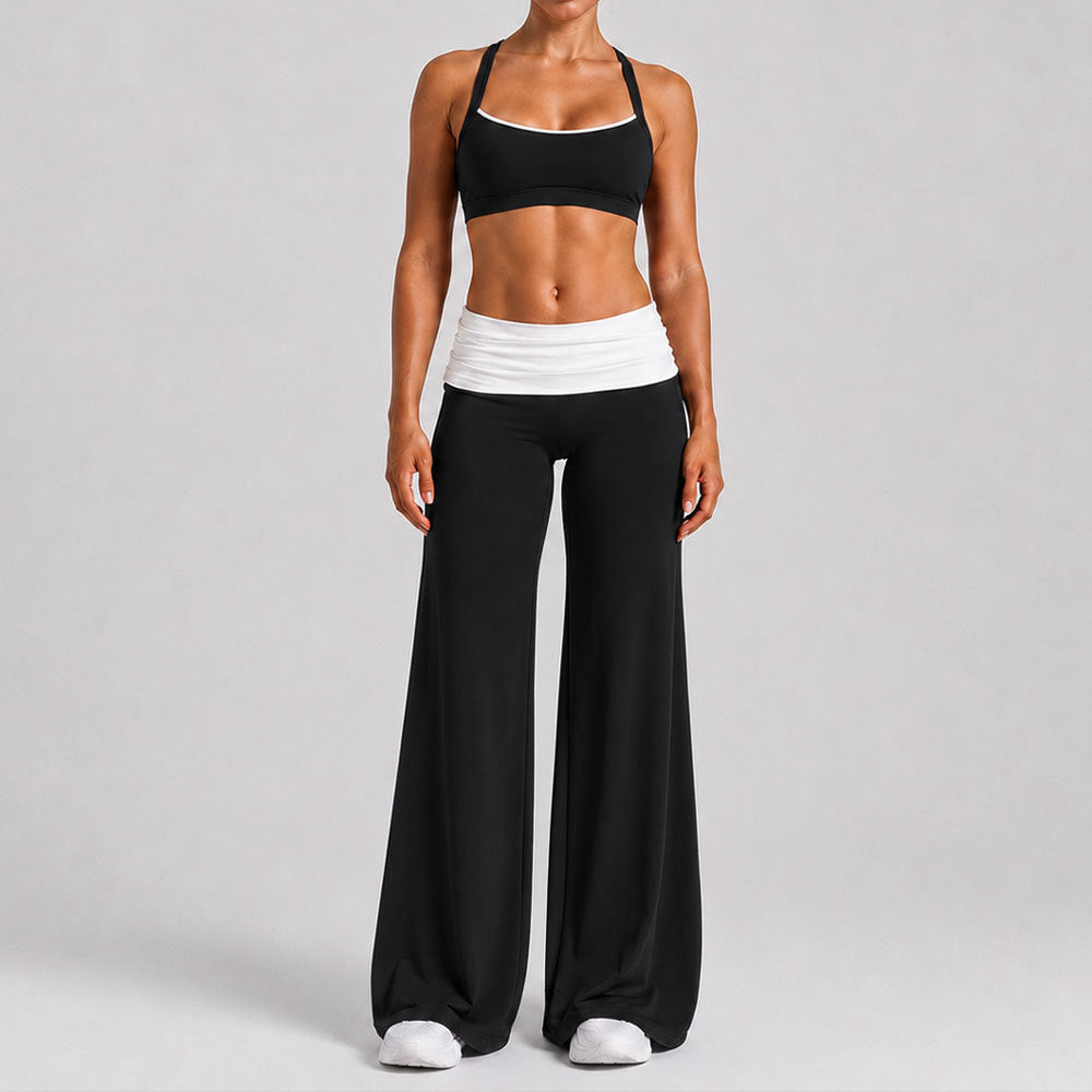 Women’s Slim-Fit Quick-Dry Activewear Set – Yoga, Running & Workout Two-Piece Set