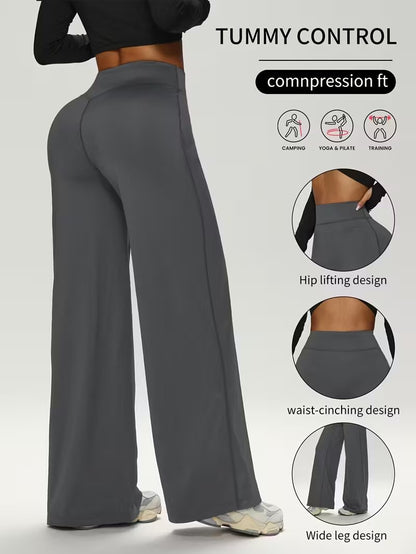 Straight-Leg Butt-Lifting Slimming Workout Pants