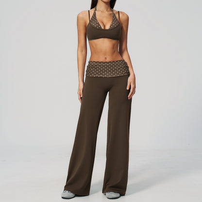The Enliven Sports Bra Straight Leg Pants 2-Piece Set