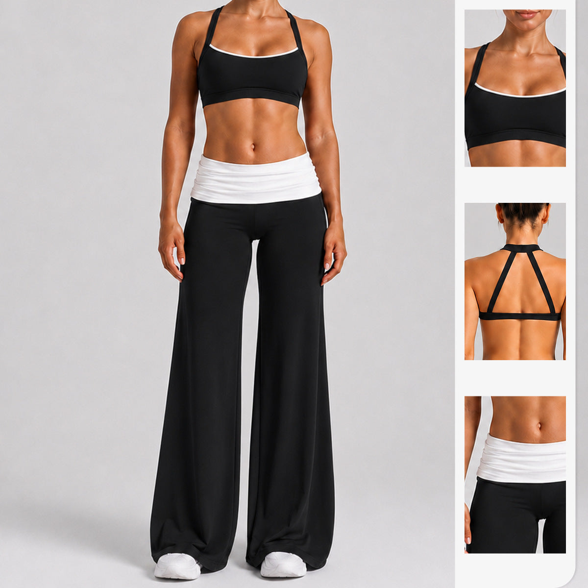Women’s Slim-Fit Quick-Dry Activewear Set – Yoga, Running & Workout Two-Piece Set