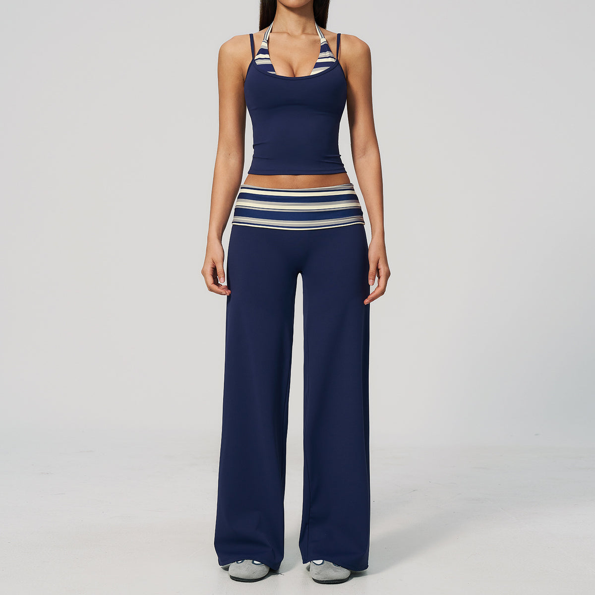 The Enliven Sports Bra Straight Leg Pants 2-Piece Set