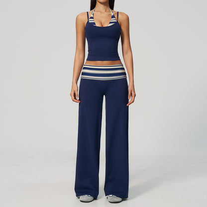 The Enliven Sports Bra Straight Leg Pants 2-Piece Set