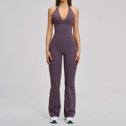 Halter Backless Yoga & Workout Set