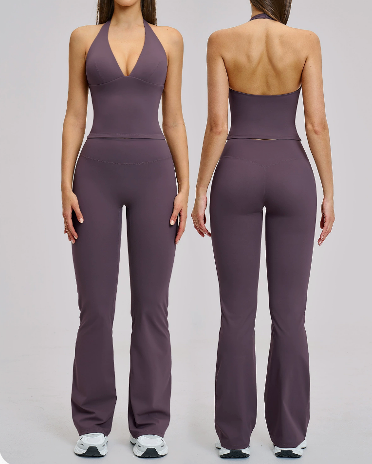 Halter Backless Yoga & Workout Set